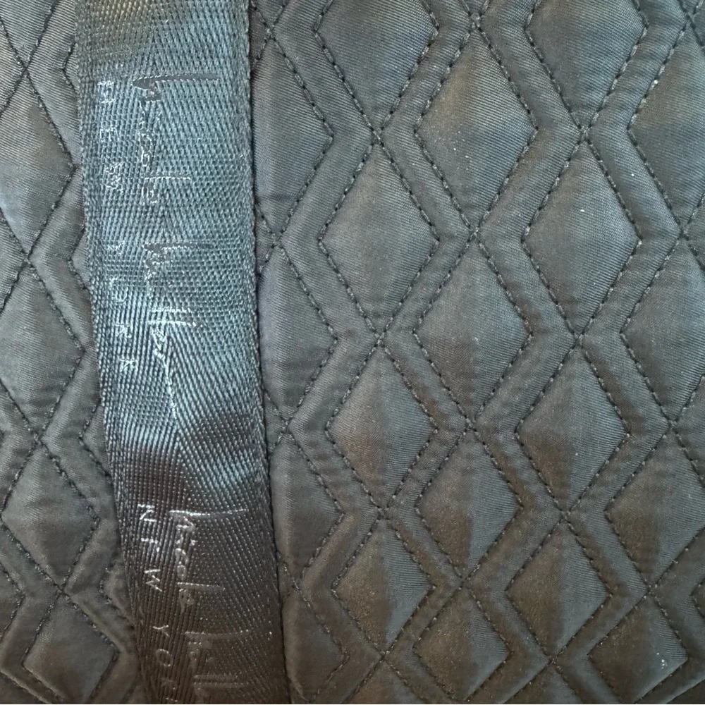 New! Nicole Miller Quilted Black Diaper Duffle Bag